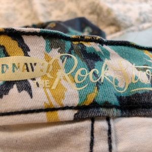 OLD NAVY The Rockstar Womens Jeans Floral Skinny Stretch Multi Color Size 10